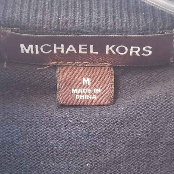 Michael Kors Men's Dark Navy Knit Pullover - Picture 7 of 9